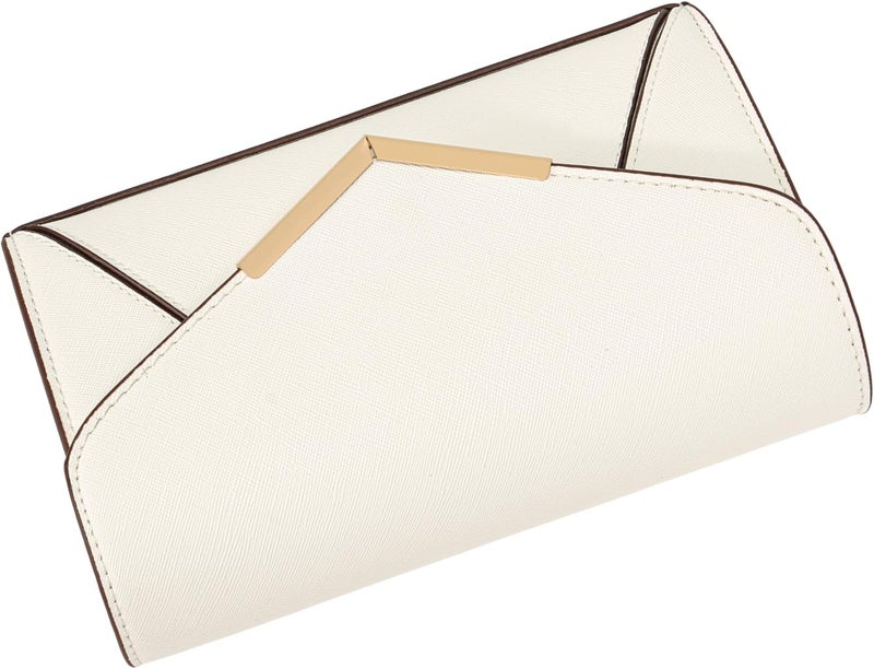 DEXMAY DM DEXMAY Women Envelope Clutch Faux Saffiano Leather Evening Handbag Foldover Clutch Bag Formal Dressy Purse - Image 5